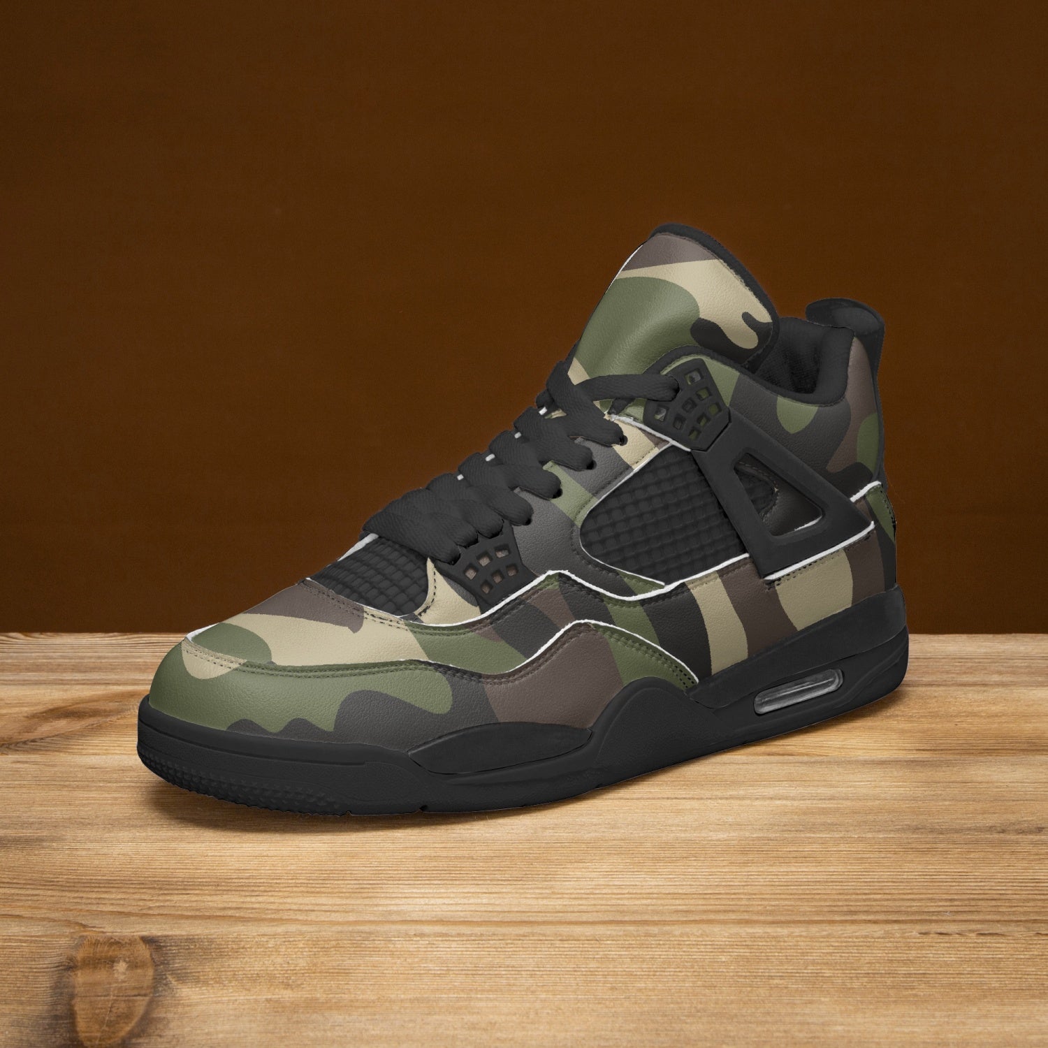 Camo Jordans AJ4 | Classic Green Camouflage