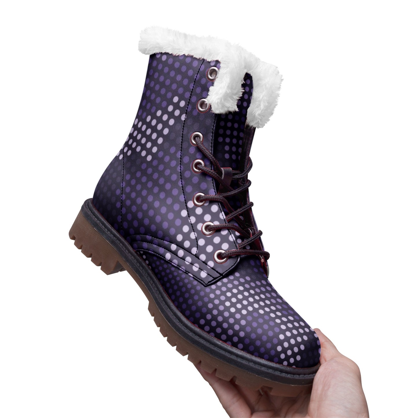 Snow Camo Boots | Blue LED Camouflage