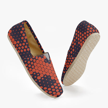 Camo Toms | Orange and Blue Digital Camouflage Canvas Shoes