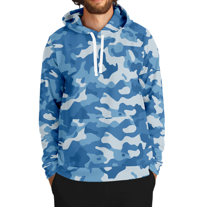 Military Blue Camo Hoodie | Modern Army-Inspired Pattern