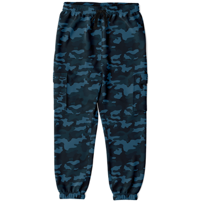 Dark Blue Camo Cargo Pants | Unisex