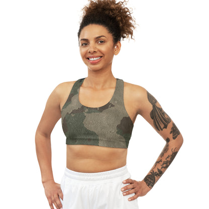 Camo Bra | Dirty Brown Sports Camouflage