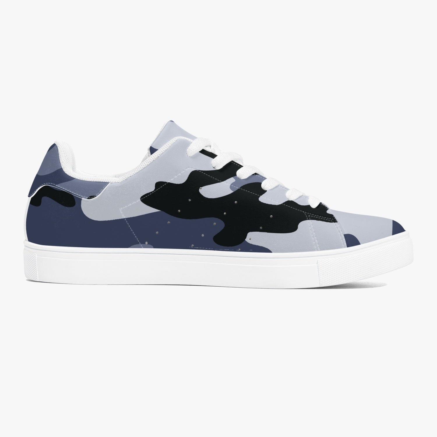 Camo Sneakers | Classic Low-Top Leather | Light Blue