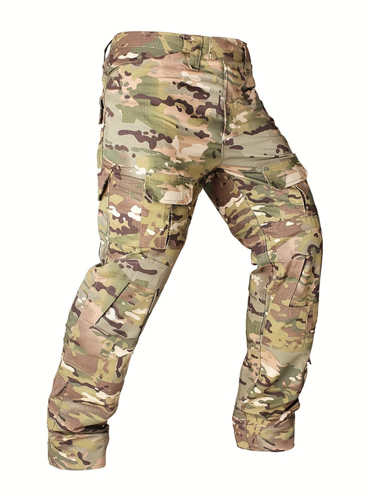 Men's Tactical Camo Cargo Pants | Non-Stretch | Black Khaki