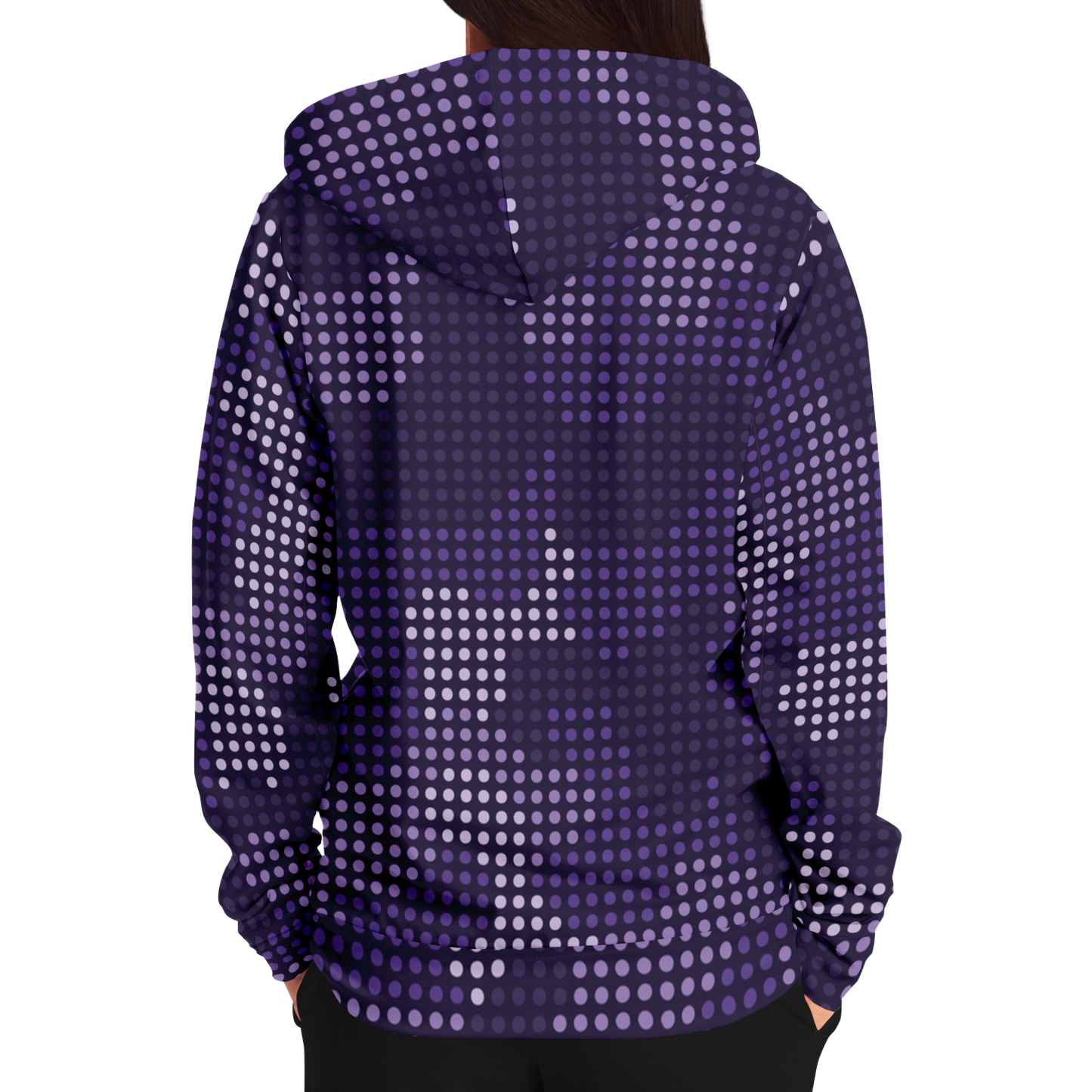 Zip-Up Hoodie | Blue LED Camouflage