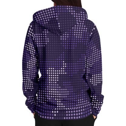 Zip-Up Hoodie | Blue LED Camouflage