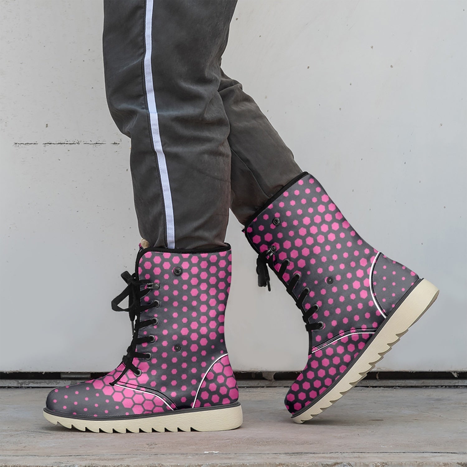 Camo Boots | Digital Pink Cotton-Pad Fur Lining