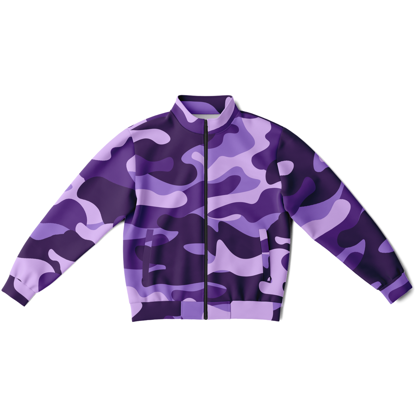 Camo Track Jacket | Purple, Blue & Mauve Camouflage