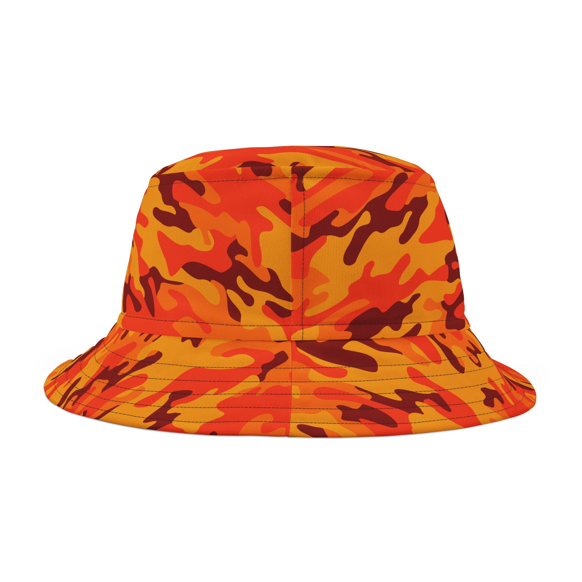 Camo Bucket Hat | Orange & Red Camouflage