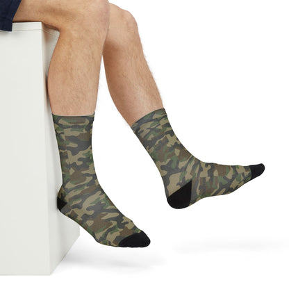 Camo Socks | Military Brown | Sublimation Crew