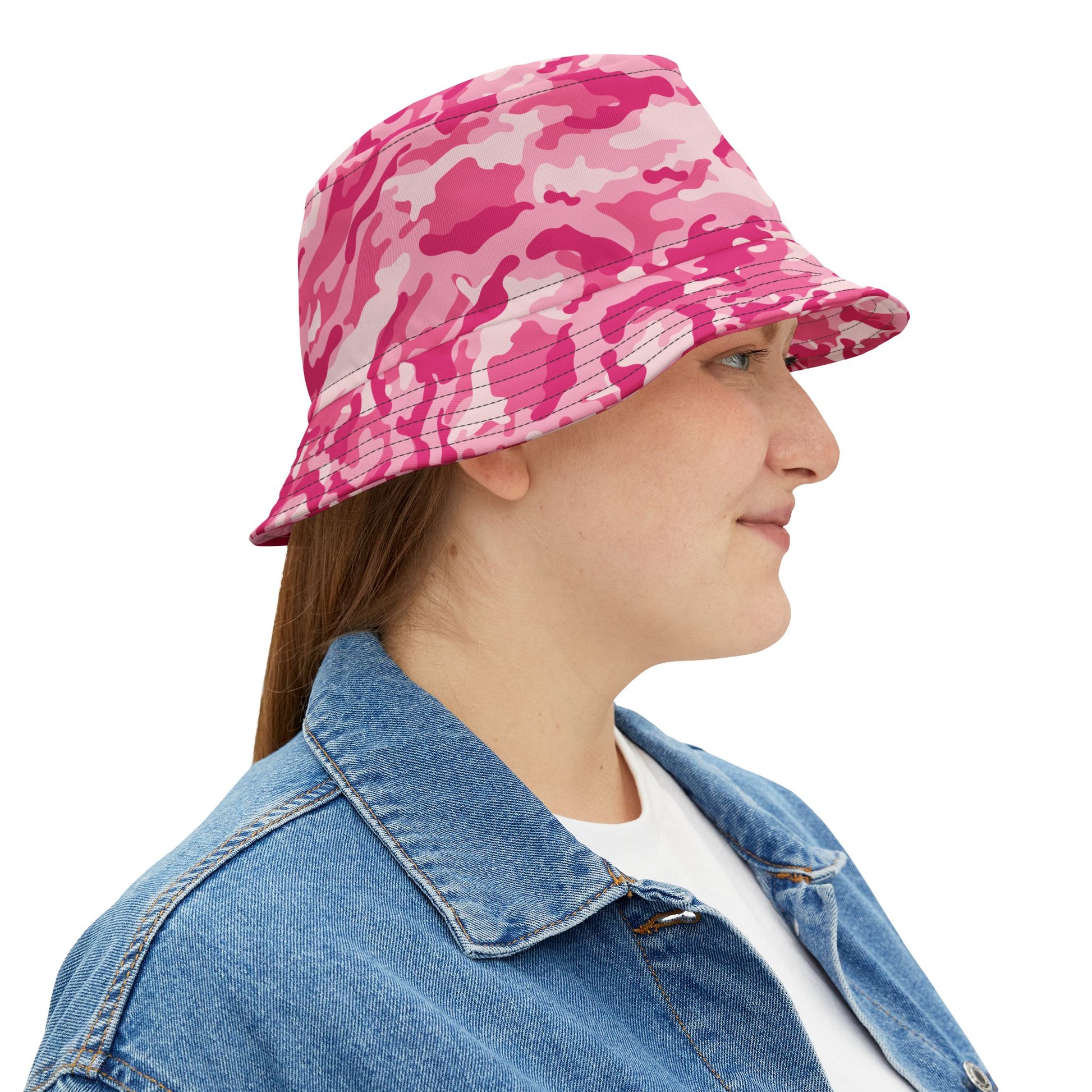 Camo Bucket Hat | Lavender Pink Camouflage