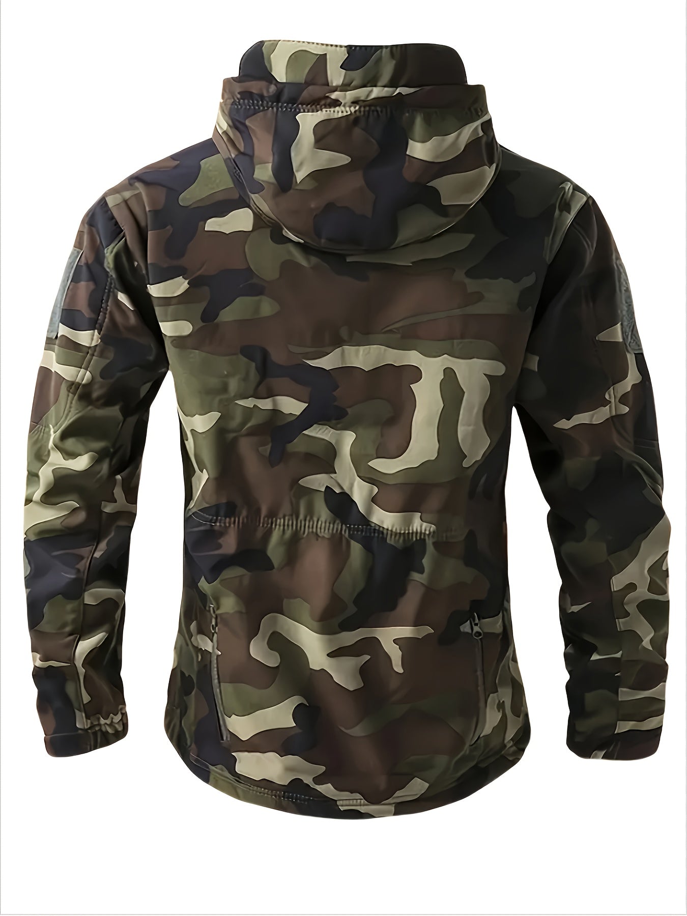 Men's Camouflage Hooded Jacket | Multi-Pocket Outdoor Coat