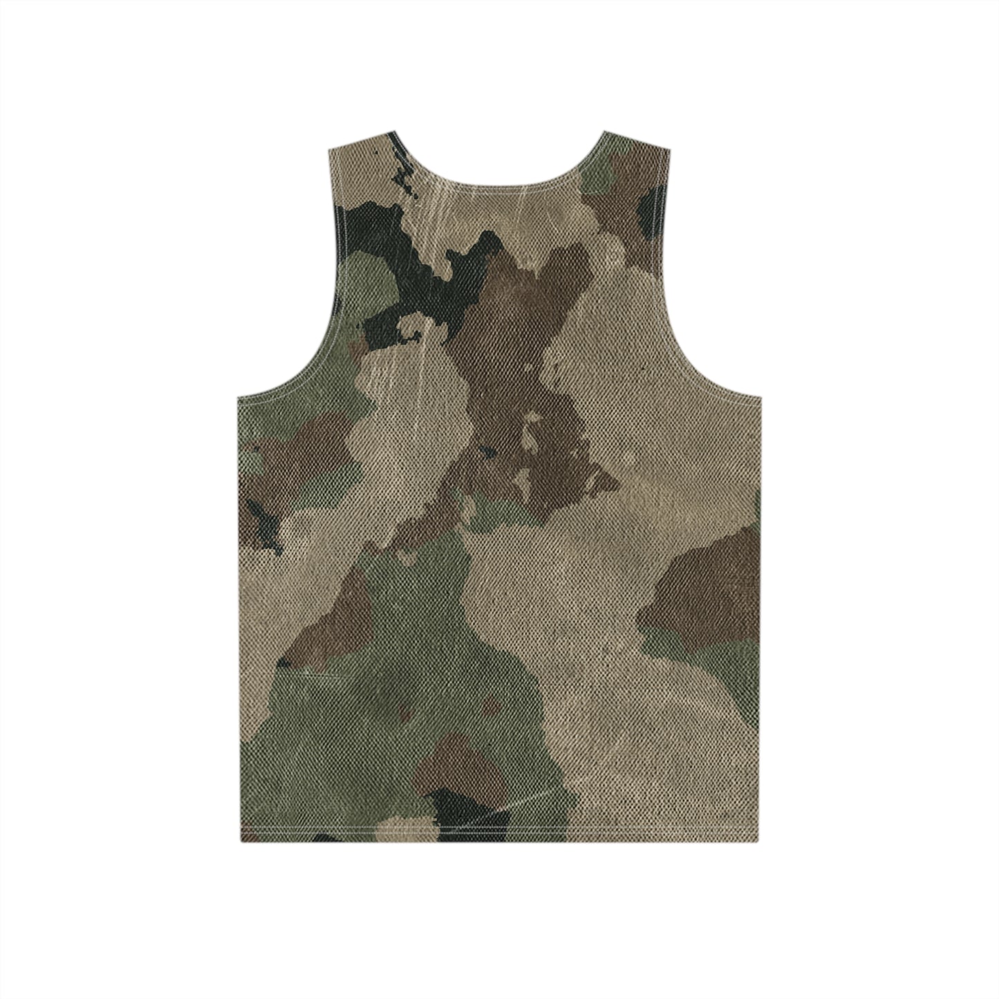 Men's Camo Tank Top | Dirty Brown Camouflage | Loose Fit