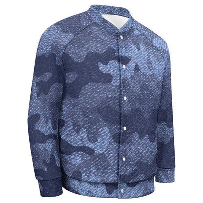 Men's Camo Jacket | Blue Denim Camouflage