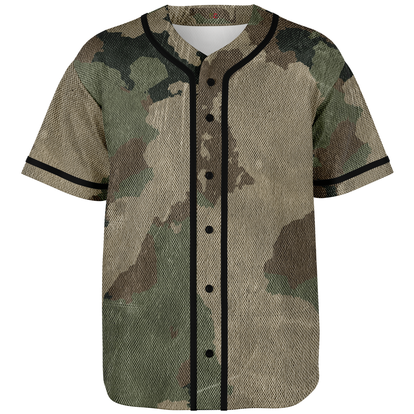 Camo Baseball Jersey | Dirty Old Brown Camouflage