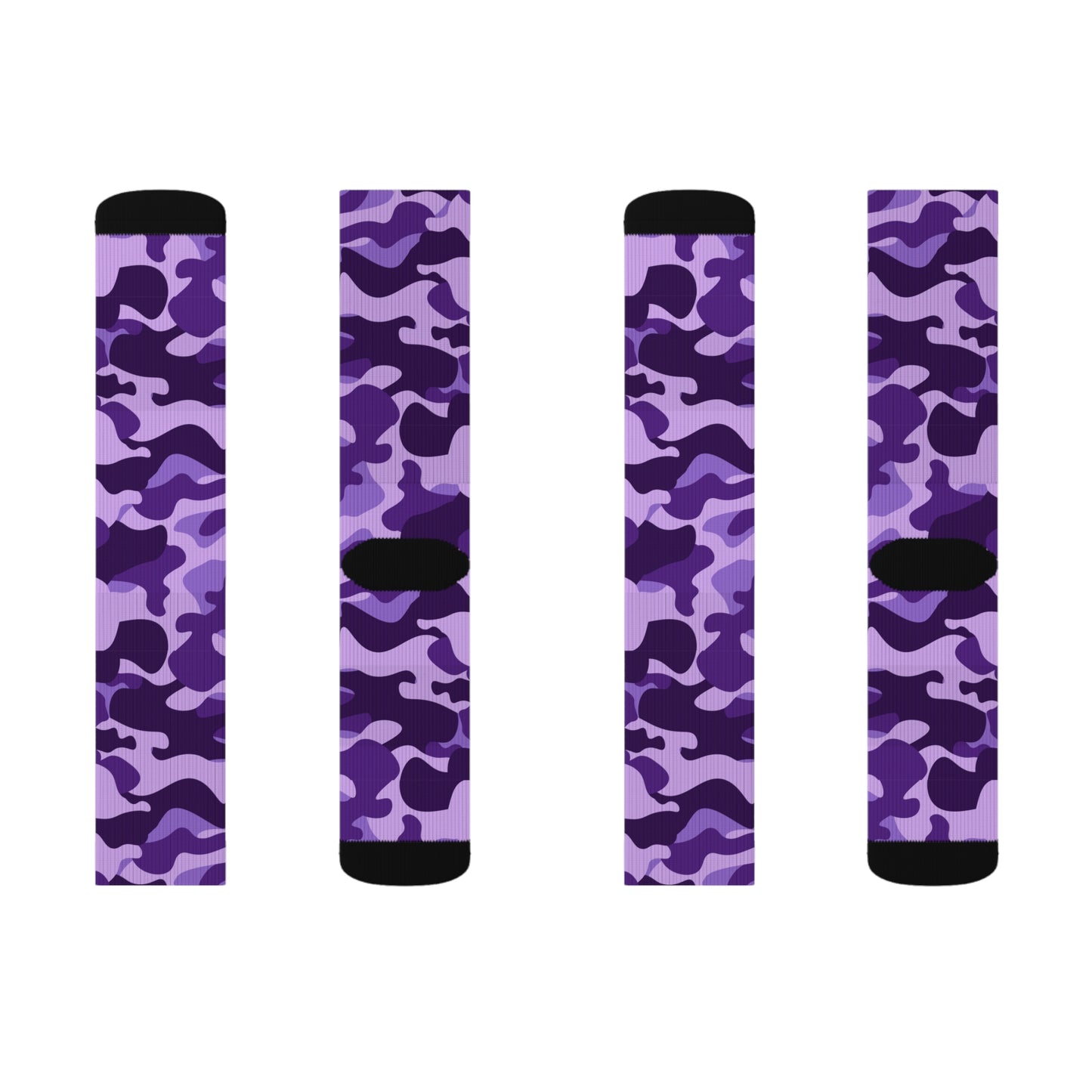 Camo Socks | Purple, Blue & Mauve Camouflage