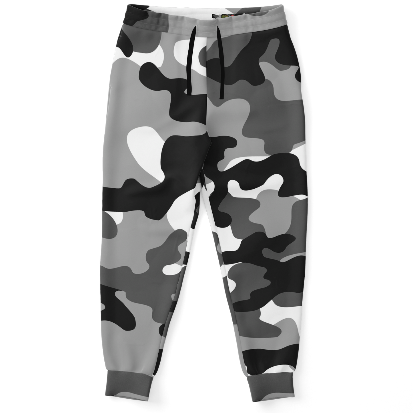 Camo Sweatpants | Unisex | Black, White & Gray Camouflage