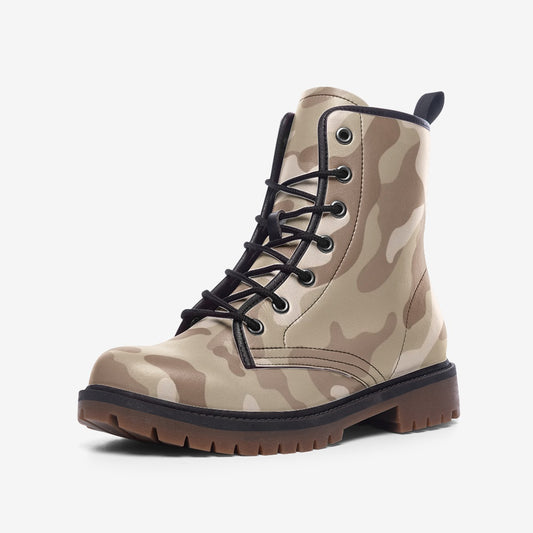 Camo Boots | Leather Camouflage in Desert Brown