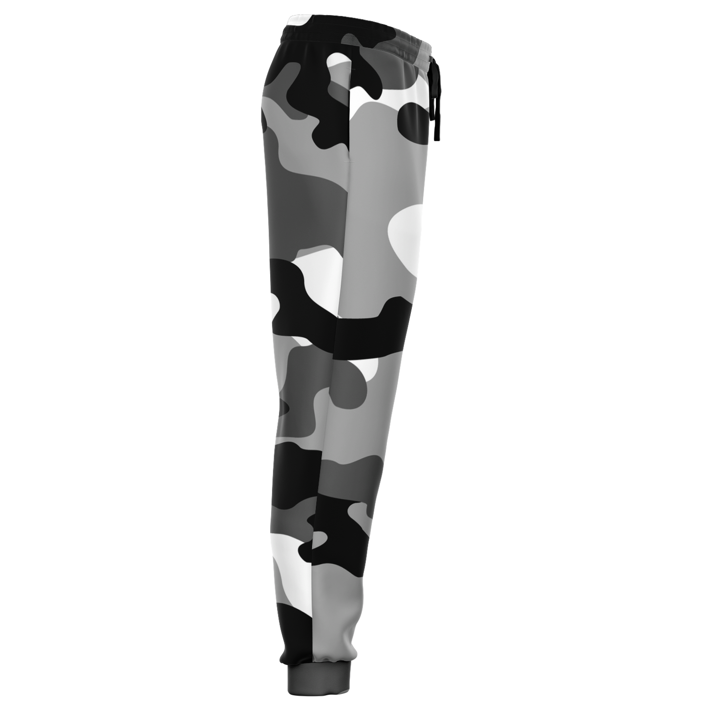 Camo Sweatpants | Unisex | Black, White & Gray Camouflage