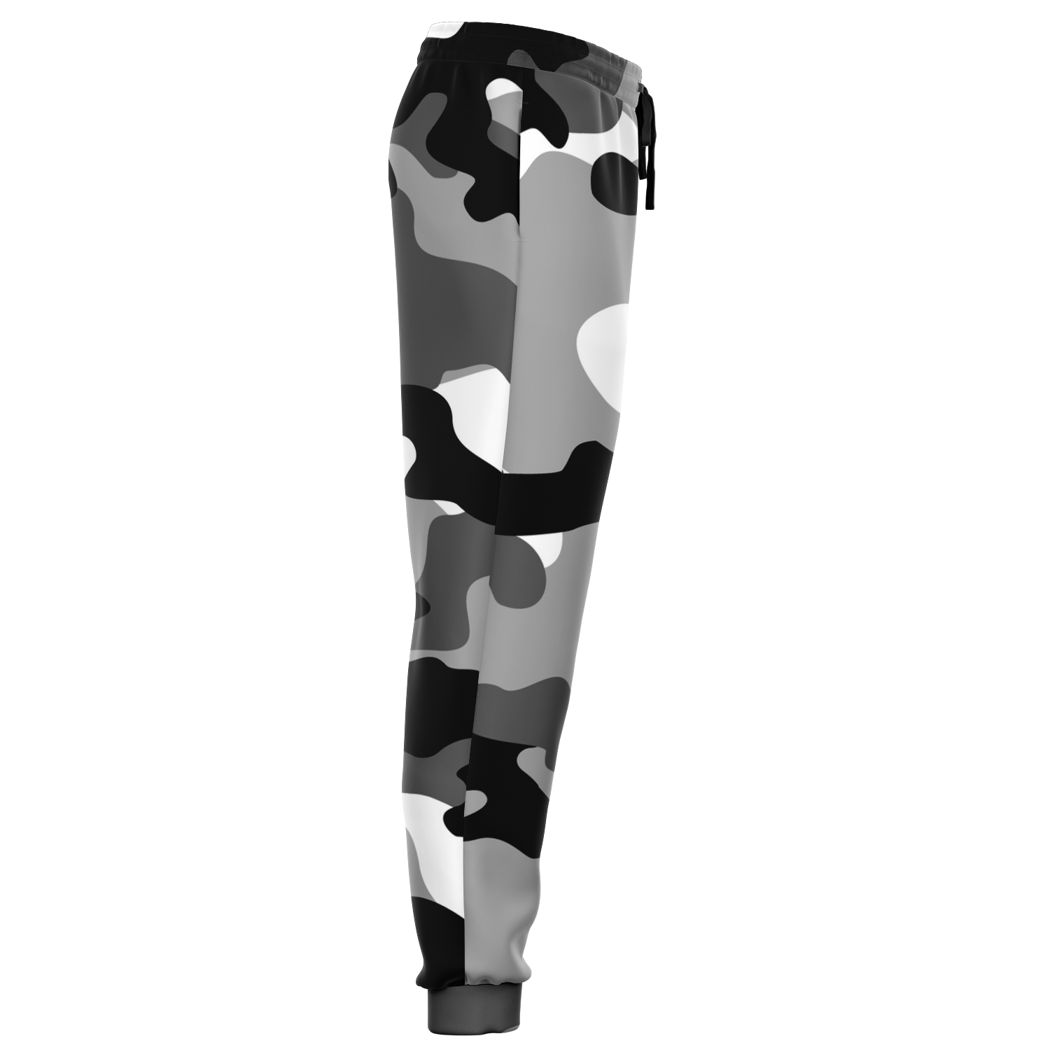 Camo Sweatpants | Unisex | Black, White & Gray Camouflage