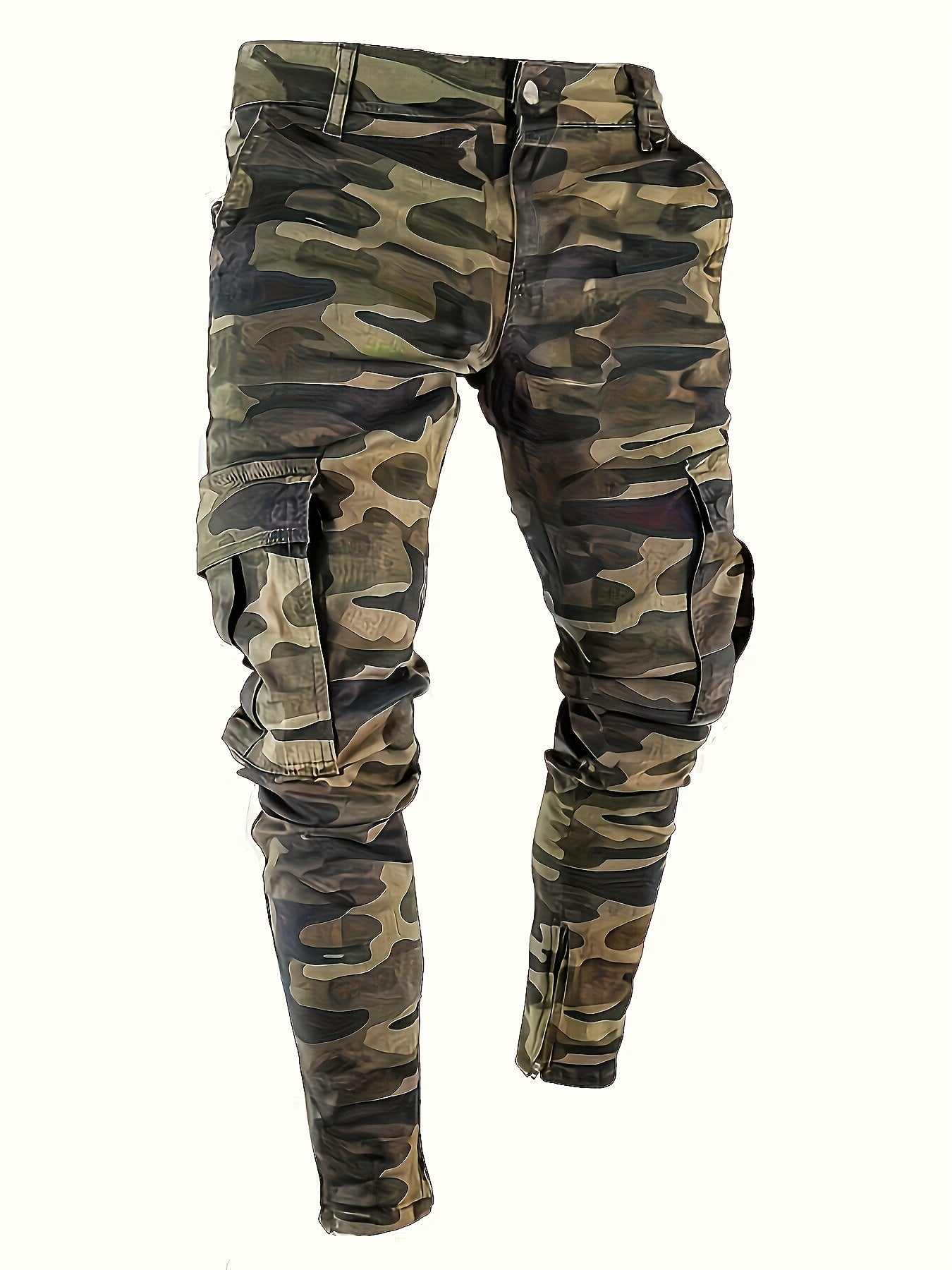 Men's Slim-Fit Camo Jeans | Stretch Denim, Casual Style