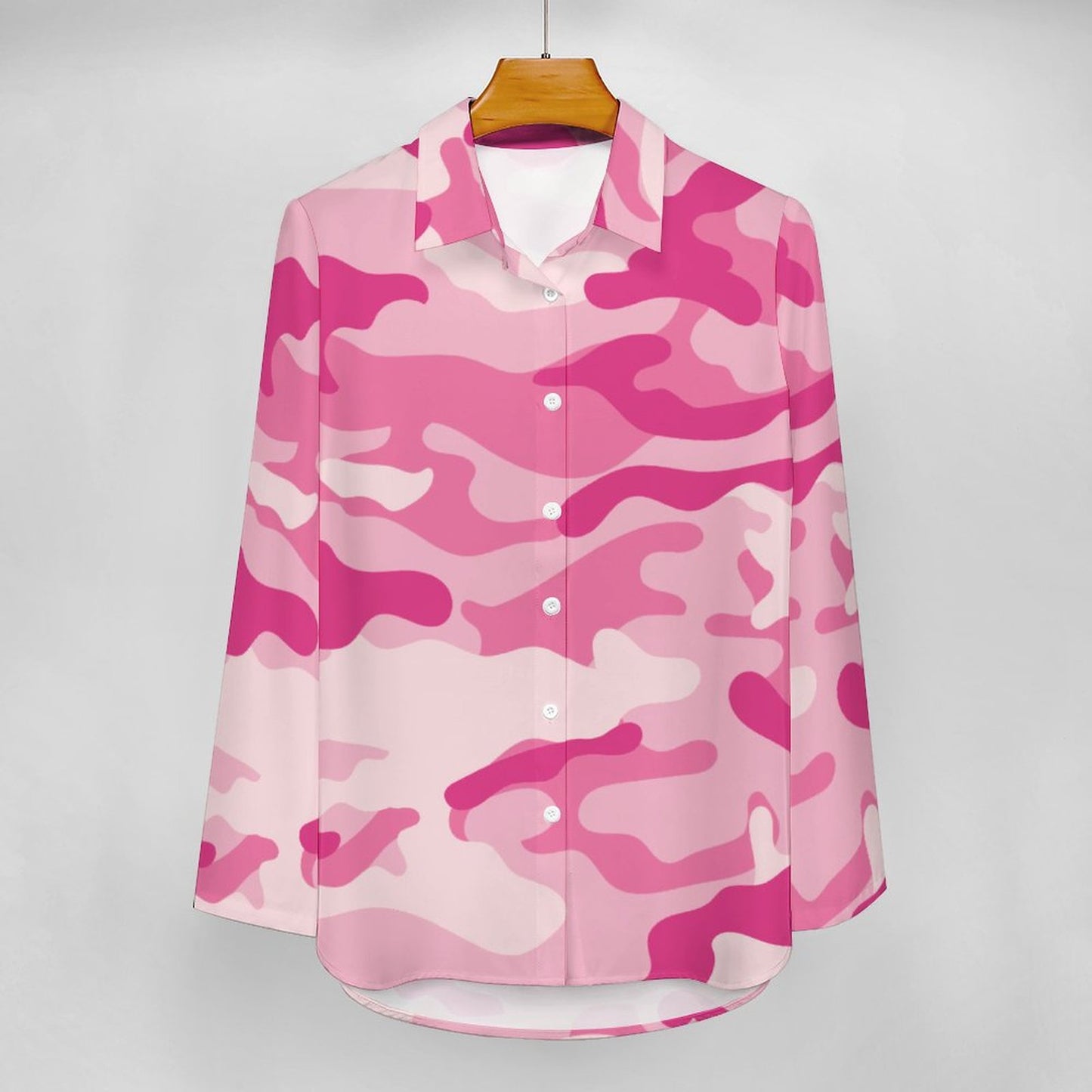 Women's Button-Up Camo Shirt | Lavender Pink