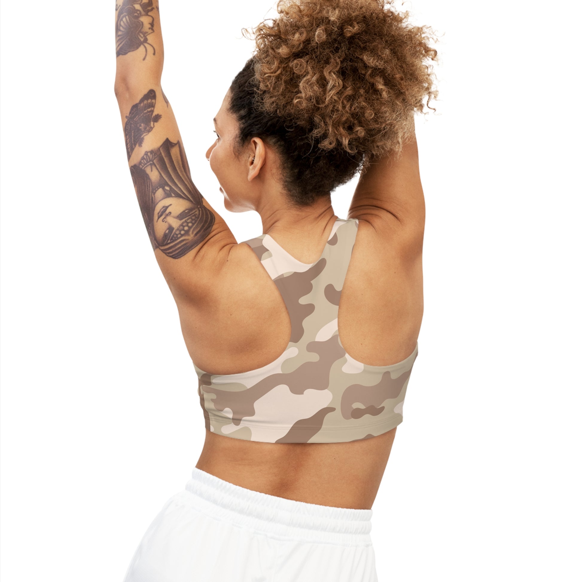 Camo Bra | Desert Brown Sports Camouflage