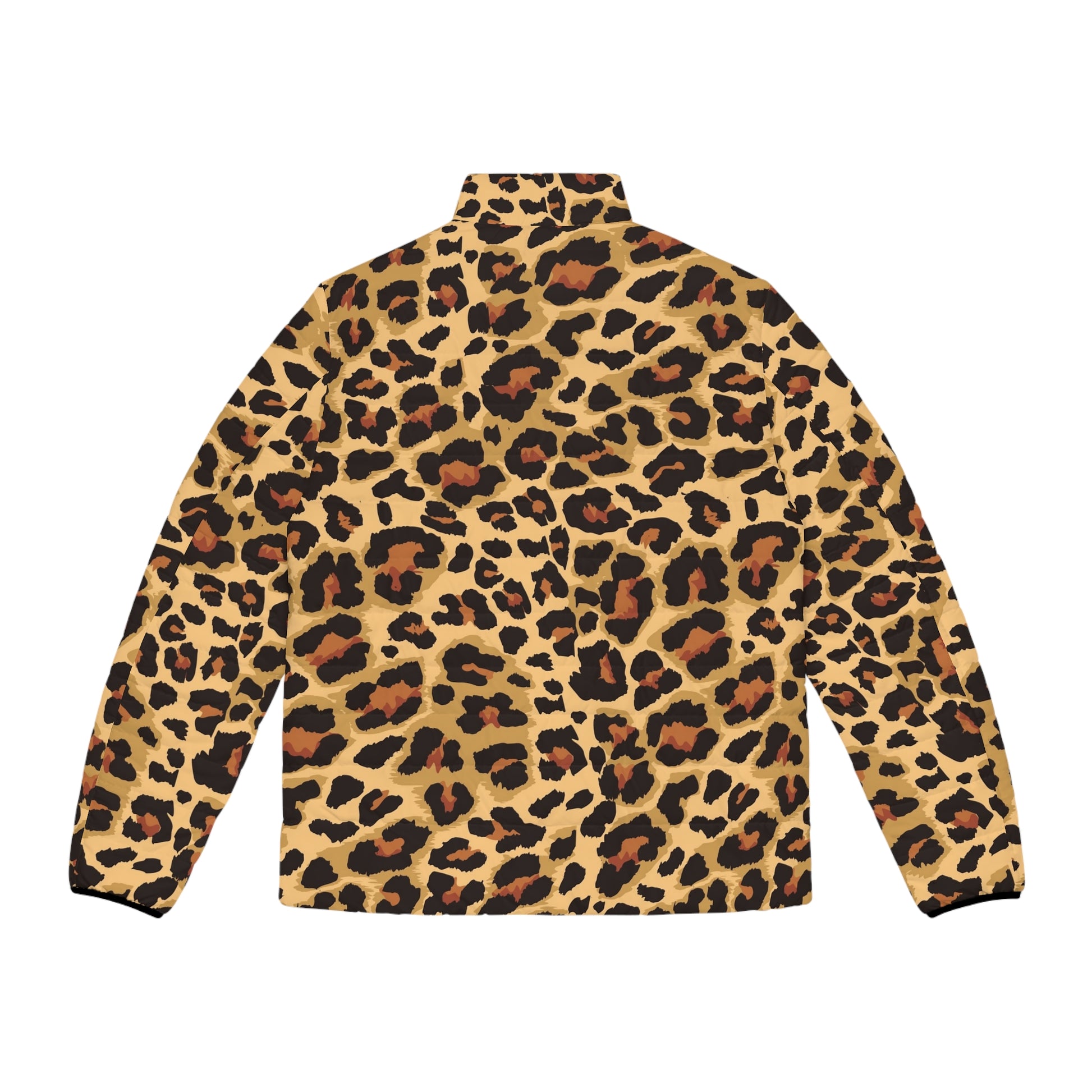 Leopard Puffer Jacket For Men | Classic Brown & Black