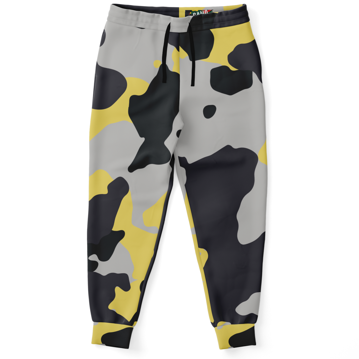 Camo Joggers | Unisex | Yellow, Black & Silver Camouflage