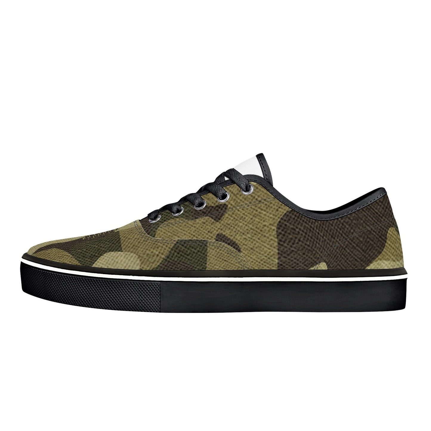 Camo Skate Shoes | Green Fabric Camouflage