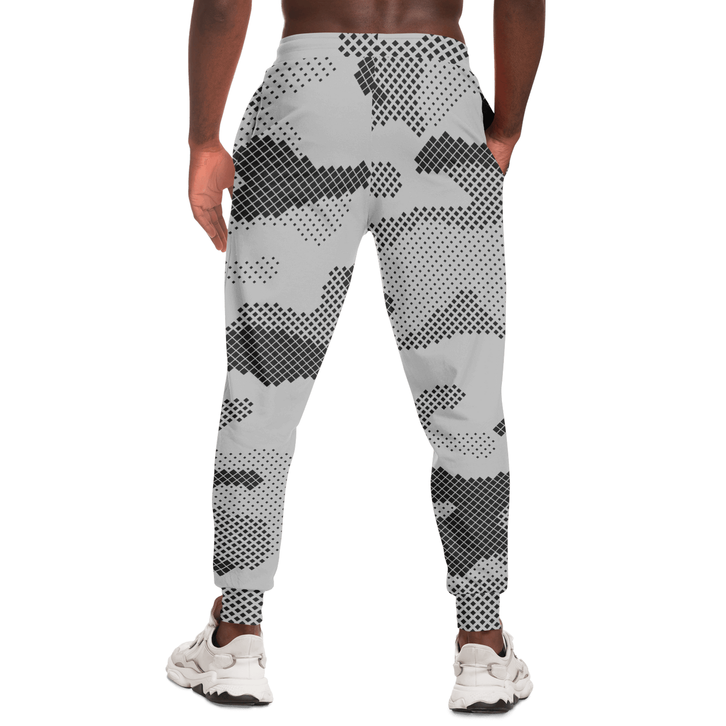 Camo Joggers | Unisex | Black & White Digital