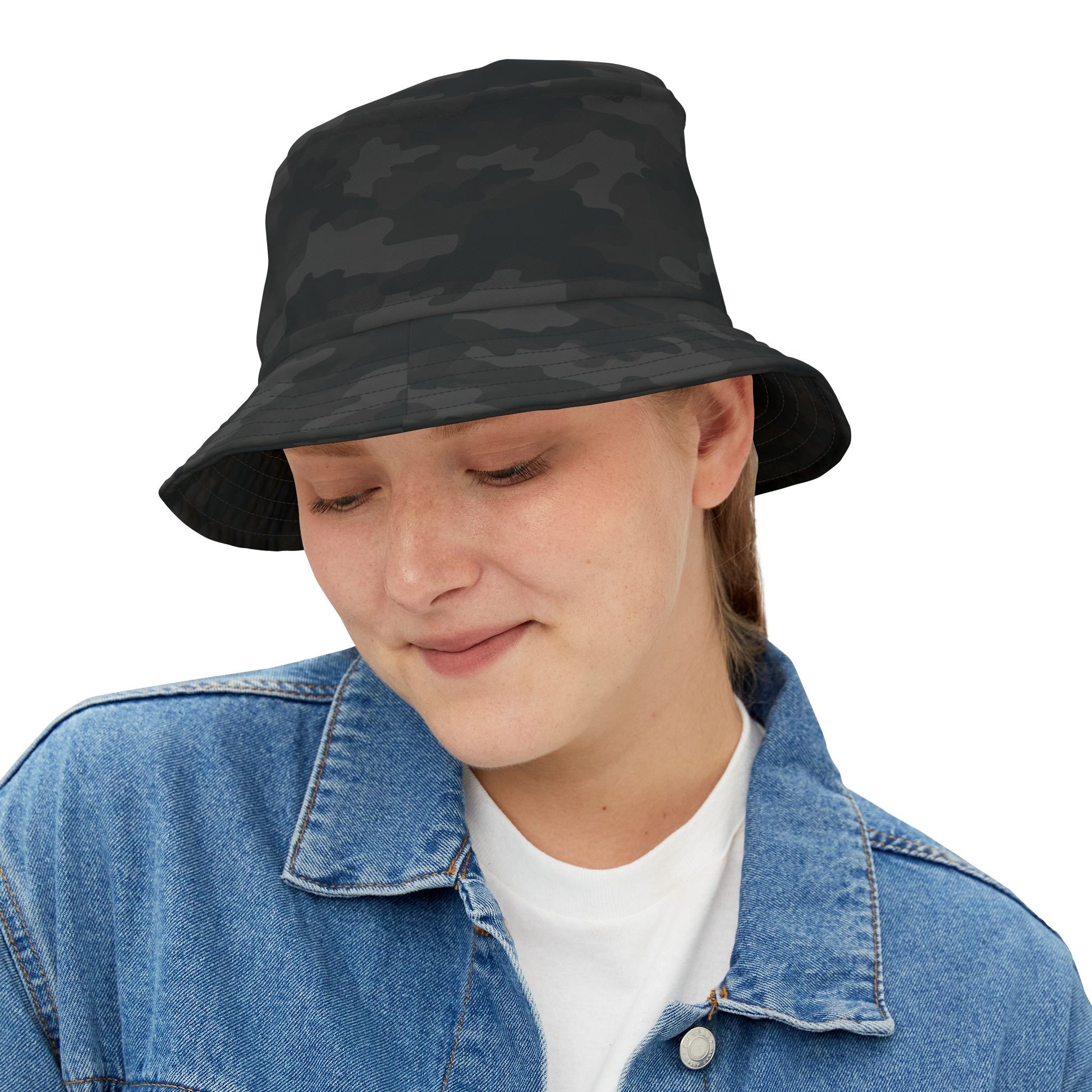 Camo Bucket Hat | Black Camouflage