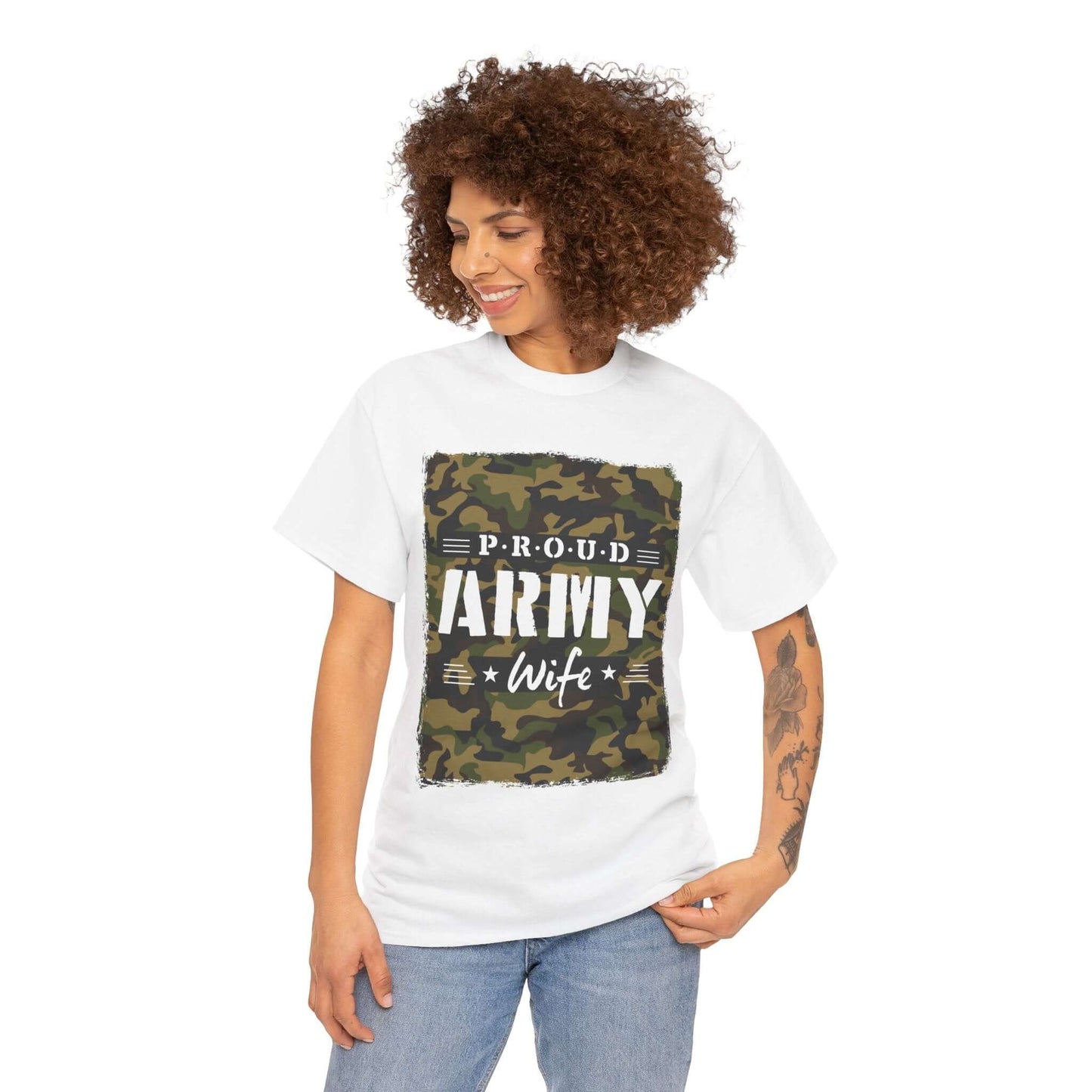 Proud Army Wife Shirt | 2025 Heavy Cotton Tee