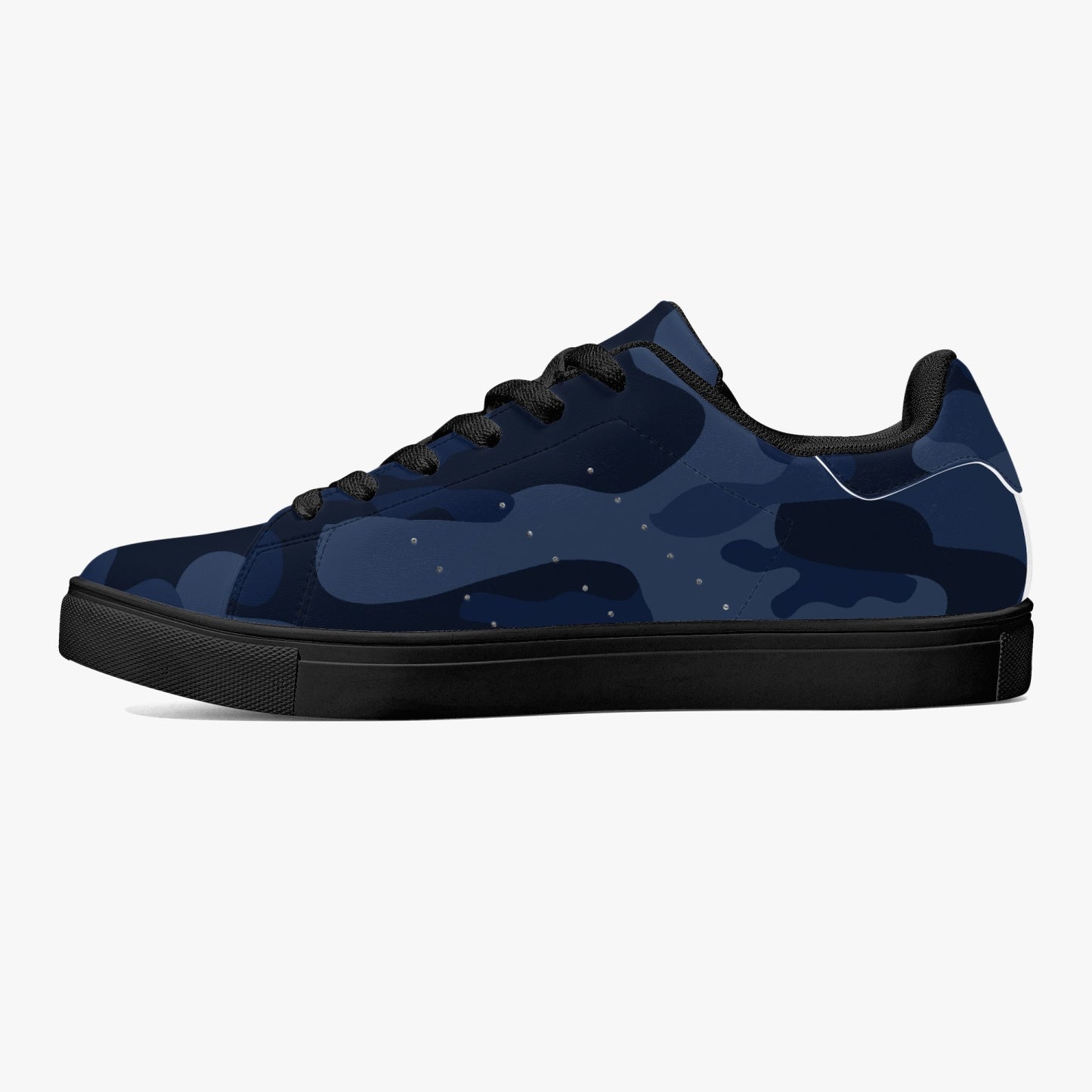 Camo Sneakers | Classic Low-Top Leather | Deep Blue