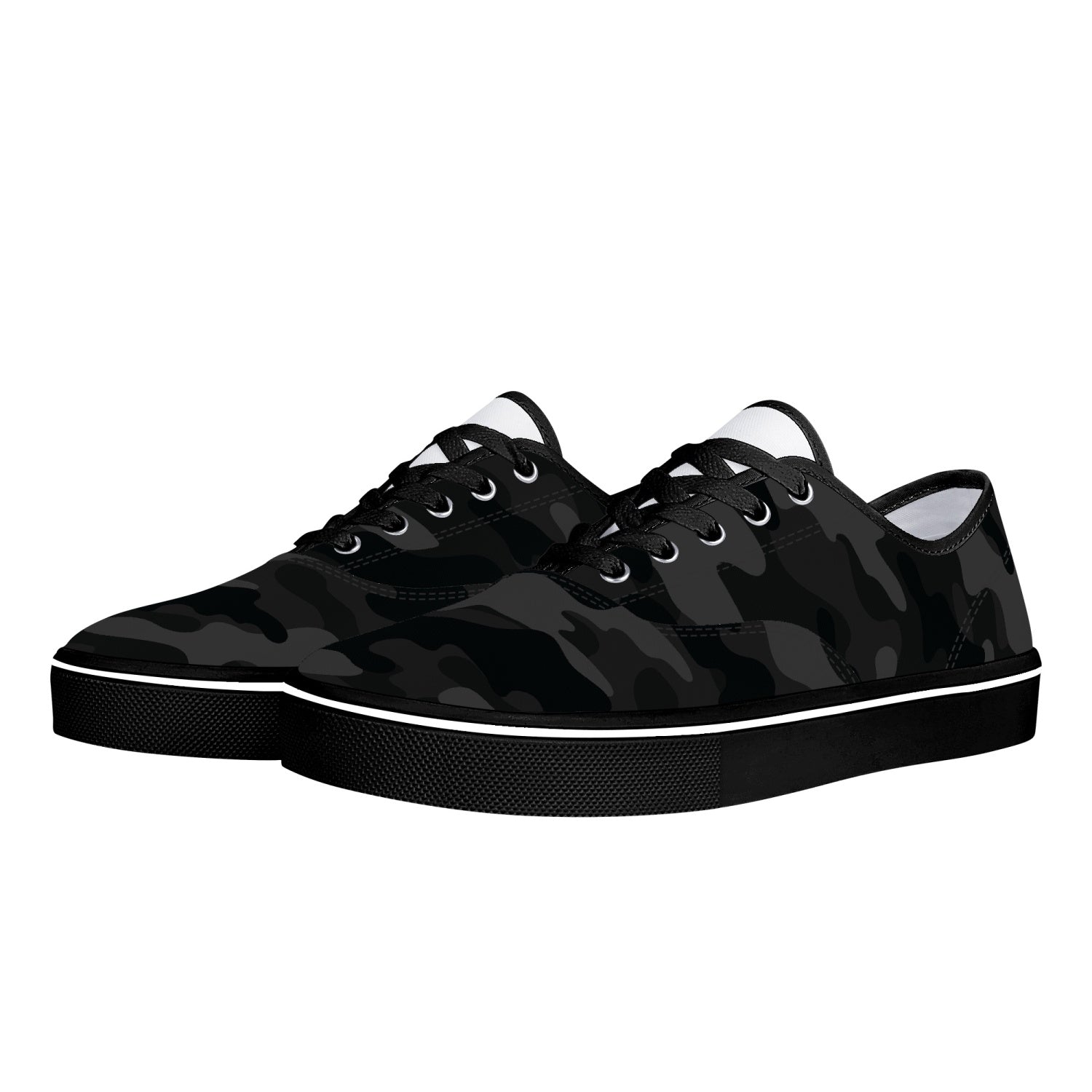 Camo Skate Shoes | Black Camouflage