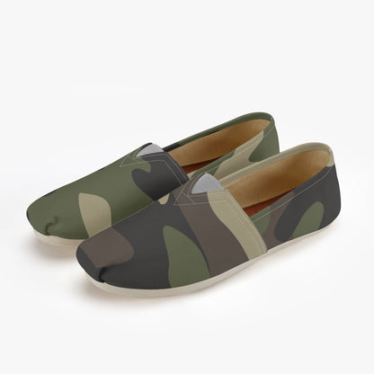 Camo Toms | Classic Green Camouflage Canvas Shoes