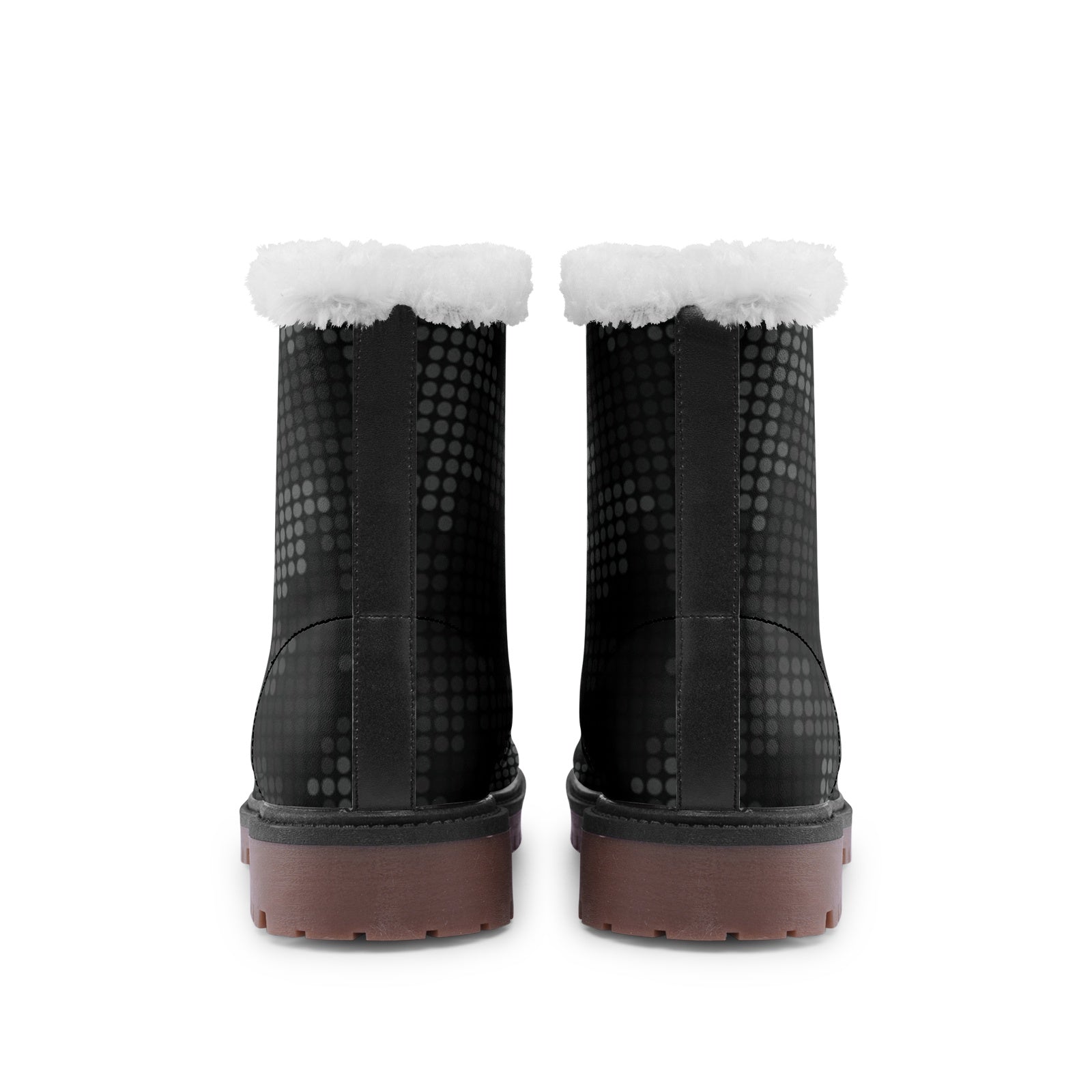 Snow Camo Boots | Stylish Black Pixel Camouflage