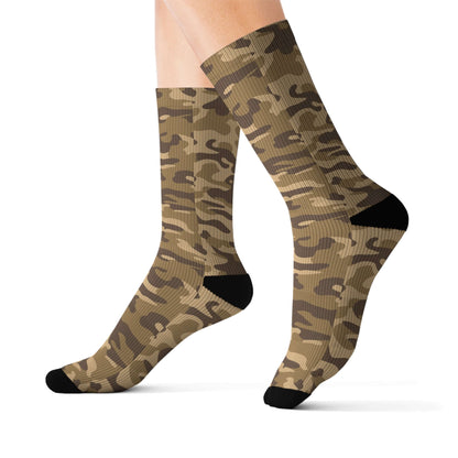 Camo Socks | Khaki Camouflage