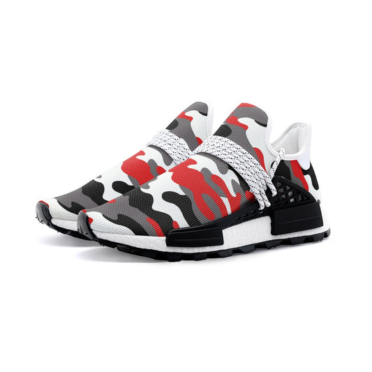 Lightweight Camo Sneakers | Red, Black, and White