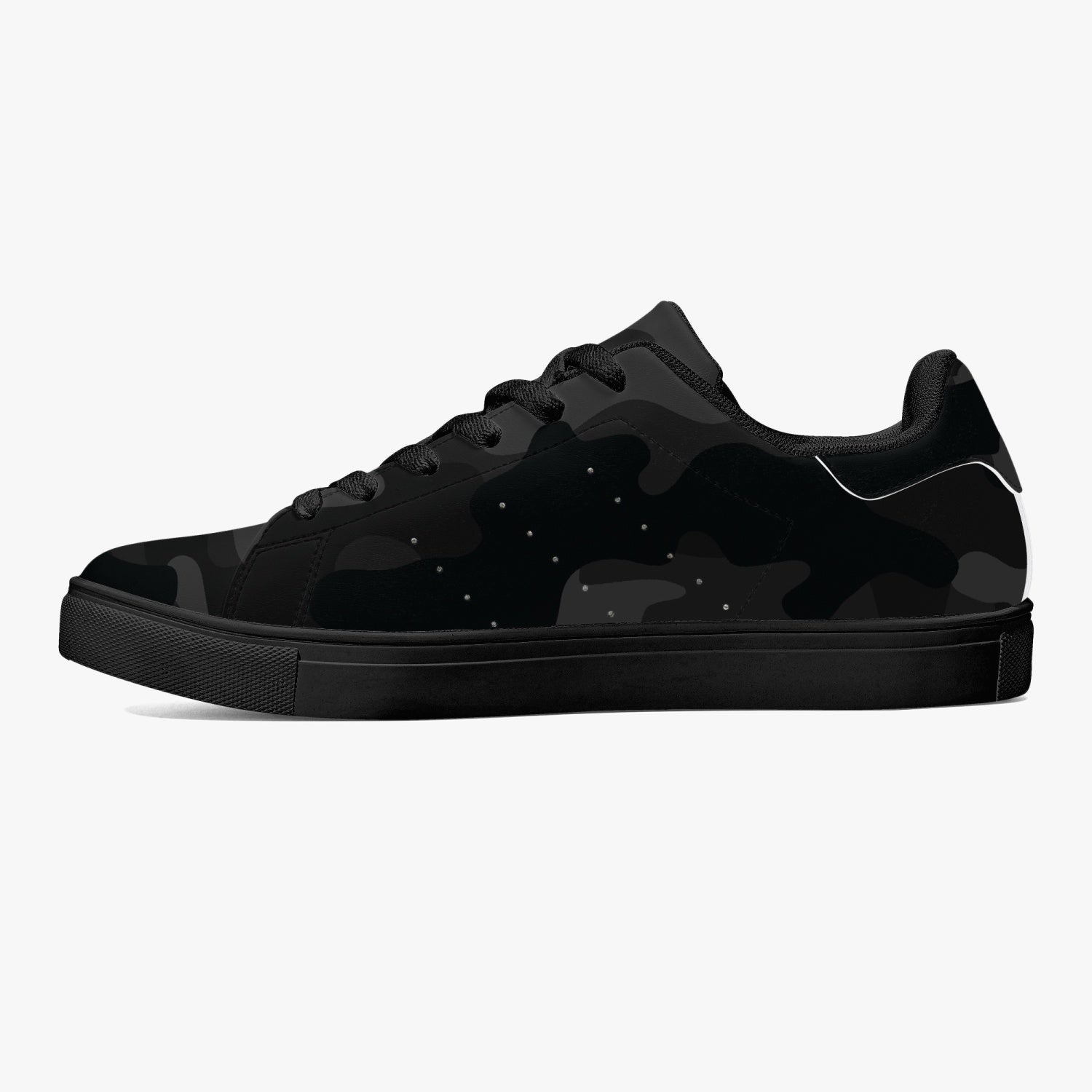 Camo Sneakers | Classic Low-Top Leather | Black