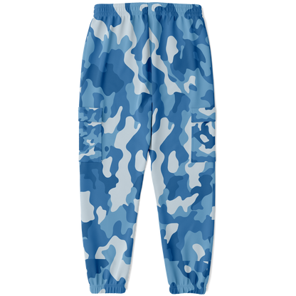 Military Blue Camo Cargo Sweatpants | Unisex