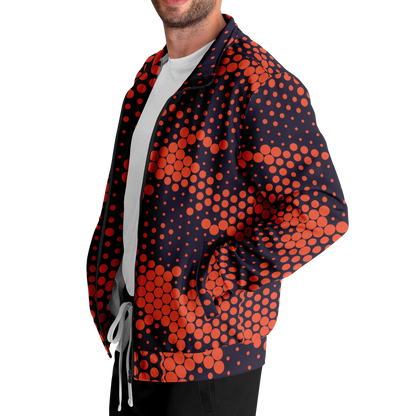 Camo Track Jacket | Orange & Blue Digital Camouflage