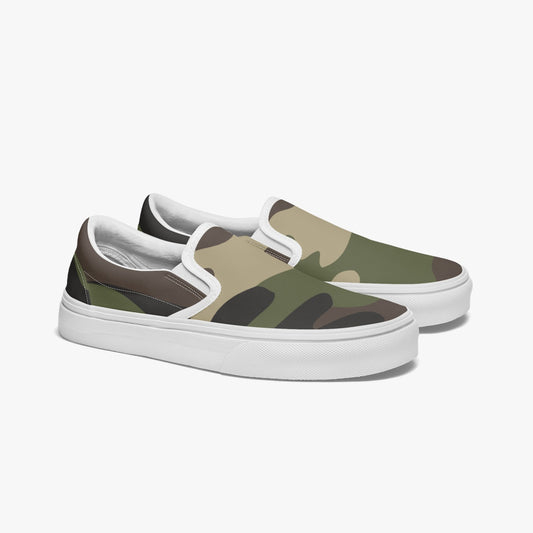 Camo Slip-On Shoes | Classic Green Camouflage