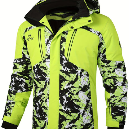 Camo Ski Jacket for Men: Hooded, Insulated, Regular Fit Outerwear