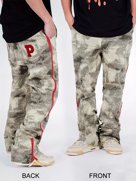 Desert Camo Cargo Pants | Loose Fit with Multiple Pockets