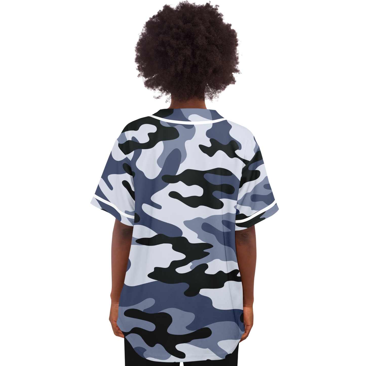 Camo Baseball Jersey | Light Blue Camouflage