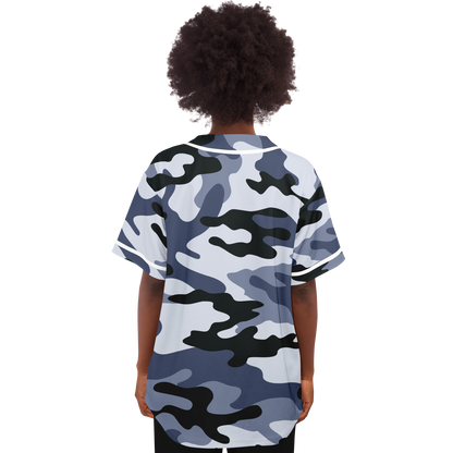 Camo Baseball Jersey | Light Blue Camouflage