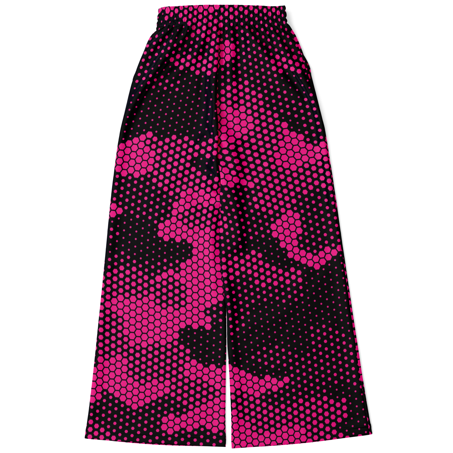 Camo Wide Leg Pants | Pink Digital Dotted Hexagonal