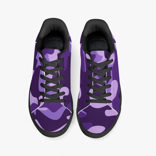 Camo Sneakers | Classic Low-Top | Purple, Blue, & Mauve