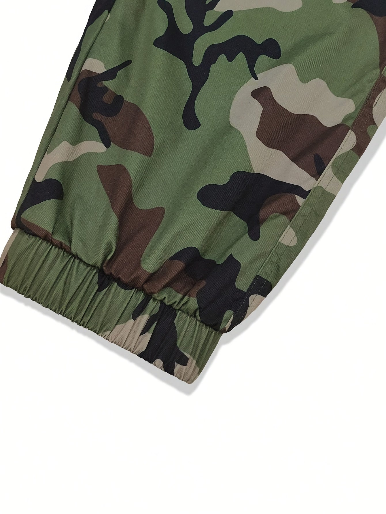 Men's Camo Cargo Pants | Street Style Drawstring Waist